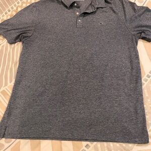 Vineyard Vines Bluish Gray Polo Shirt Classic Style